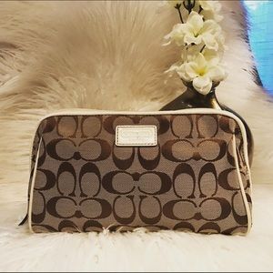 Authentic coach cosmetic case
